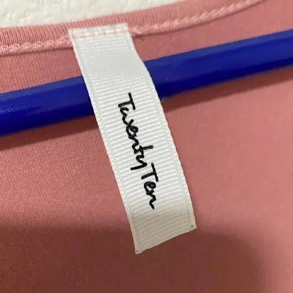 Sleeveless Ruffled Pink Tank Top Tunic Small - Picture 2 of 5